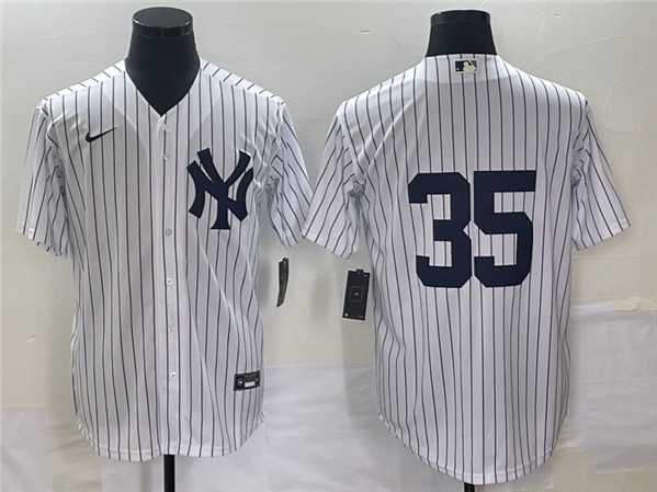 Men%27s New York Yankees #35 Clay Holmes White Cool Base Stitched Baseball Jersey->new york yankees->MLB Jersey